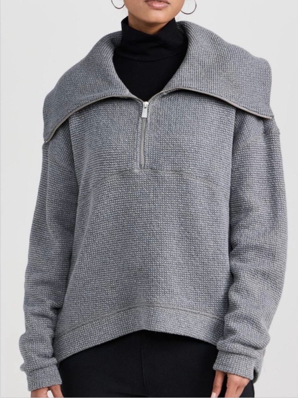 NWT Sweaty Betty Women’s Restful Boucle Half-Zip Sweatshirt 10 L/XL